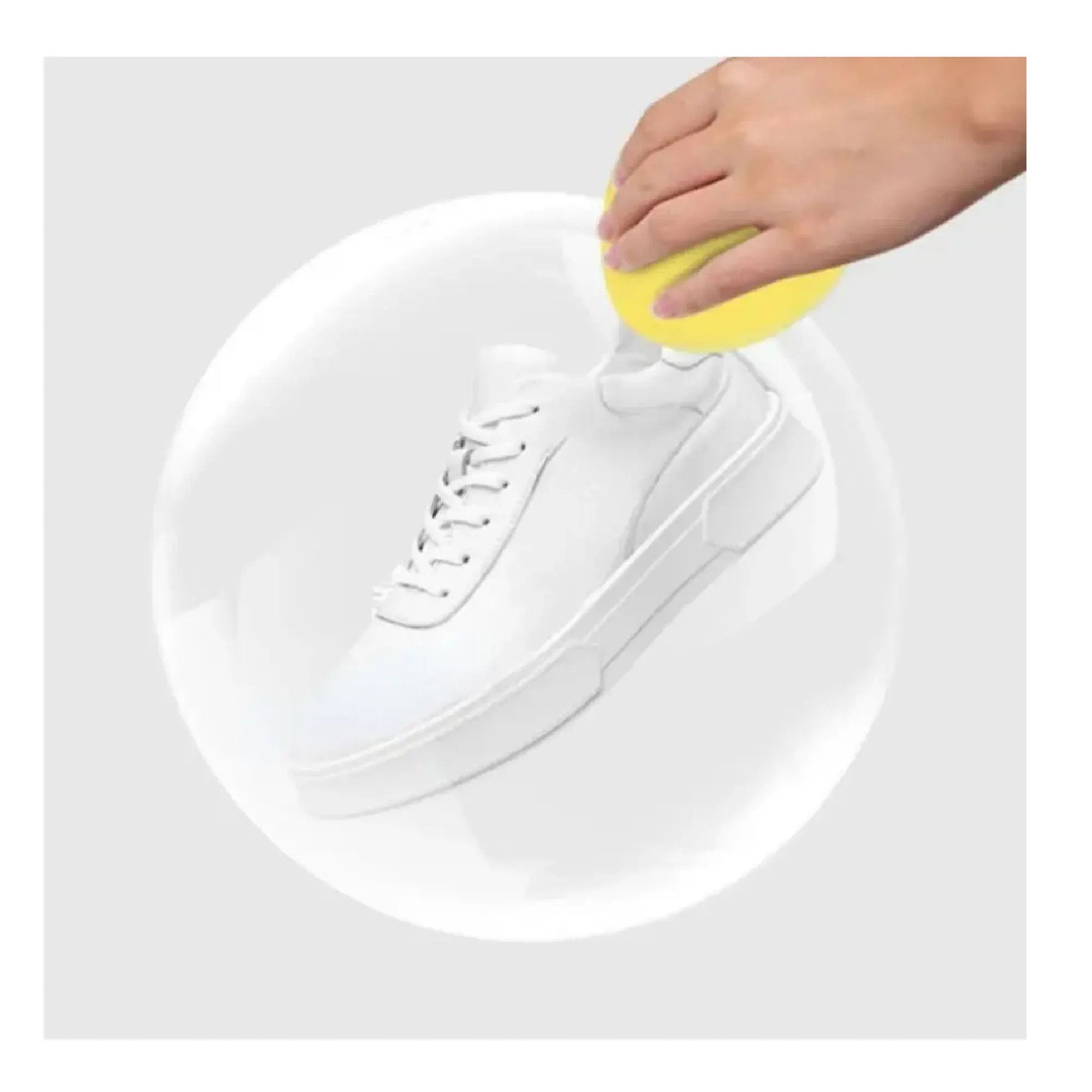 1pc/3pcs Small White Shoe Cleaner, No-wash Shoe Artifact, Household Shoe-shining Multi-functional Cleaning Cream, Yellowing Whitening Decontamination Cream