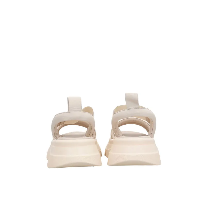 2852776 WOMEN'S PLATFORM SANDALS- WHITE