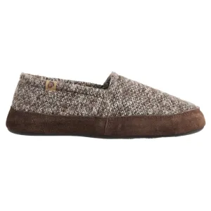 Acorn A10086Bwt Mens Original Moccasin Slippers Brown Tweed