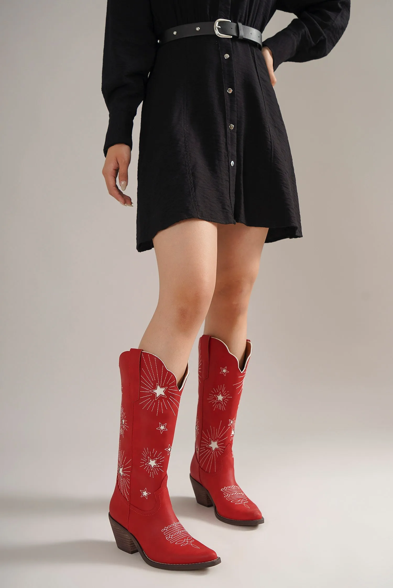 ADELA-69 Radiant Star Western Boots