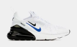 Air Max 270 Grade School Lifestyle Shoes (White/Blue)