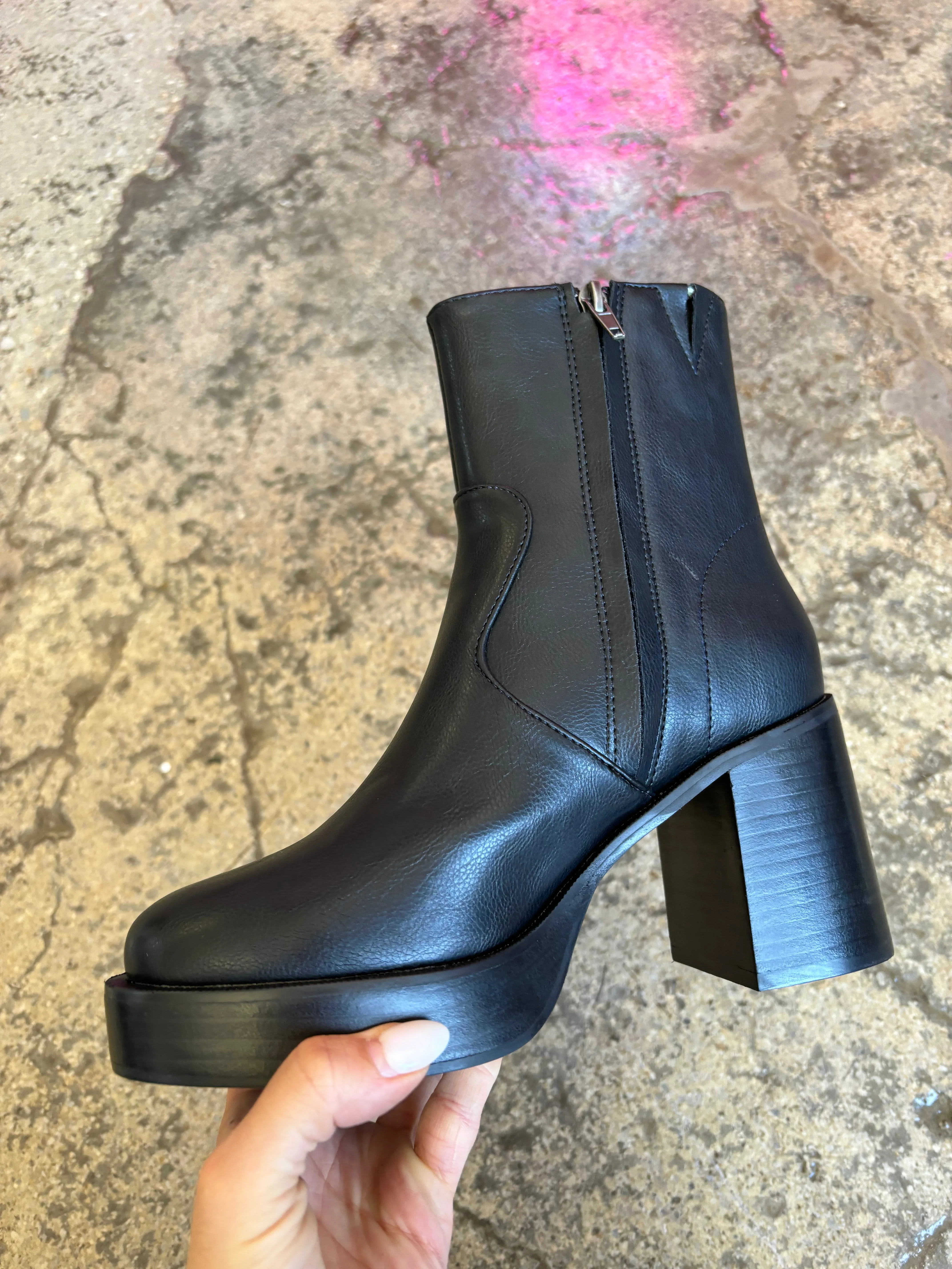 Alexandra Platform Ankle Boots