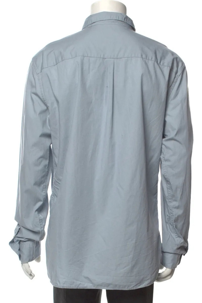 AllSaints Blue Long Sleeve Dress Shirt