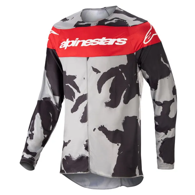 ALPINESTARS 2023 RACER TACTICAL JERSEY - CAST GRAY CAMO MARS RED