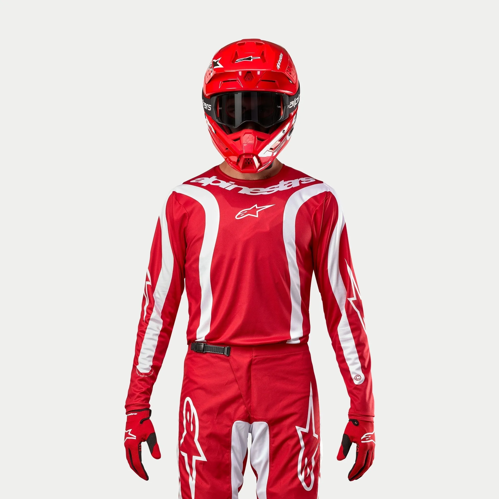 ALPINESTARS 2024 FLUID LURV JERSEY - MARS RED WHITE