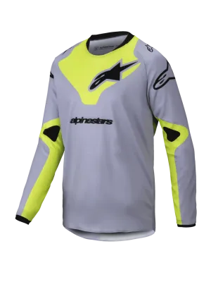 ALPINESTARS 2025 YOUTH RACER VEIL JERSEY - GRAY FLURO-YELLOW