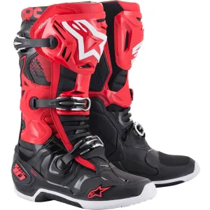 ALPINESTARS TECH 10 MX BOOTS - RED/BLACK