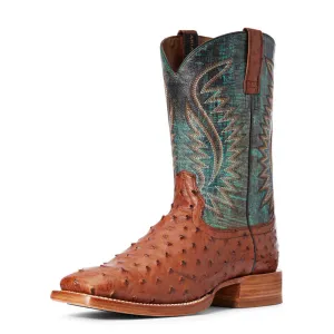 Ariat Gallup Brandy Full Quill Ostrich Boot