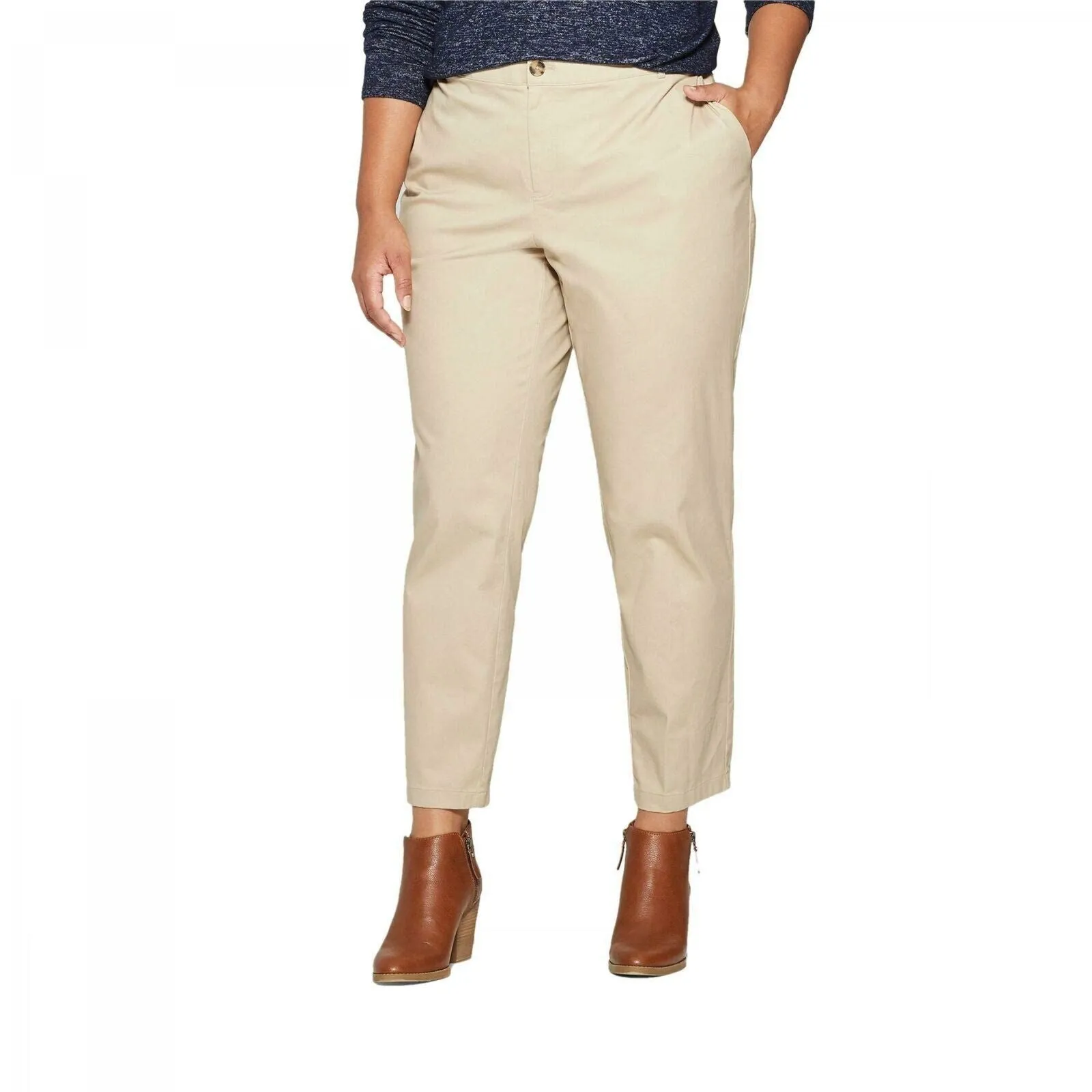 Ava & Viv Women's Plus Size Chino Pants