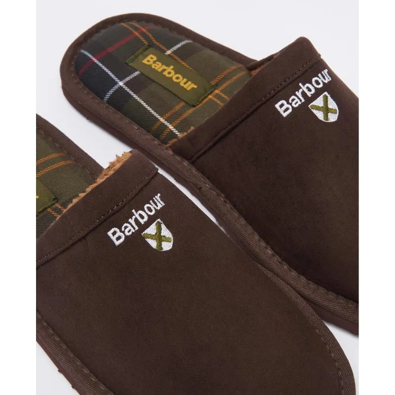 Barbour Everitt Mule Mens Slipper - Brown