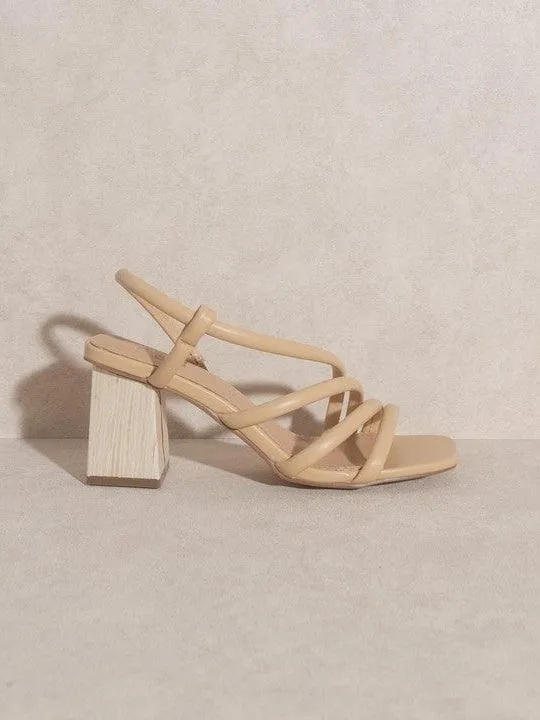 Beach Waves Wooden Heel Sandals