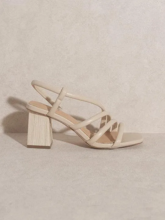 Beach Waves Wooden Heel Sandals