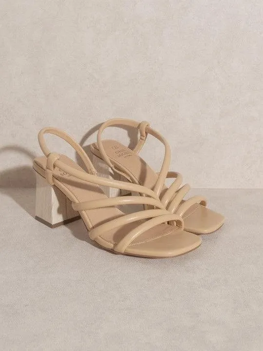 Beach Waves Wooden Heel Sandals