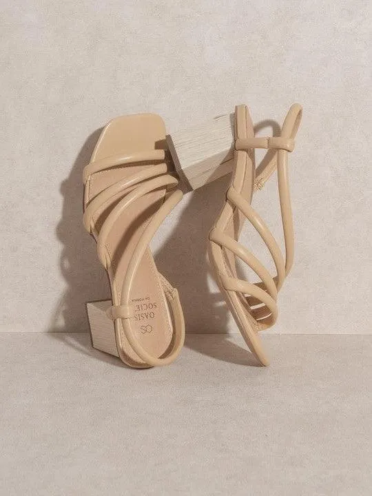 Beach Waves Wooden Heel Sandals