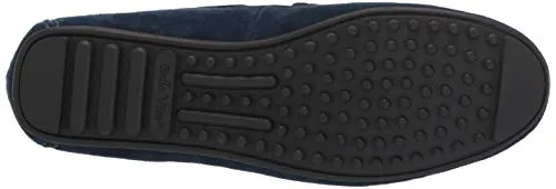 Bella Vita womens Flat Loafer, Navy Suede Leather, 7 Wide US