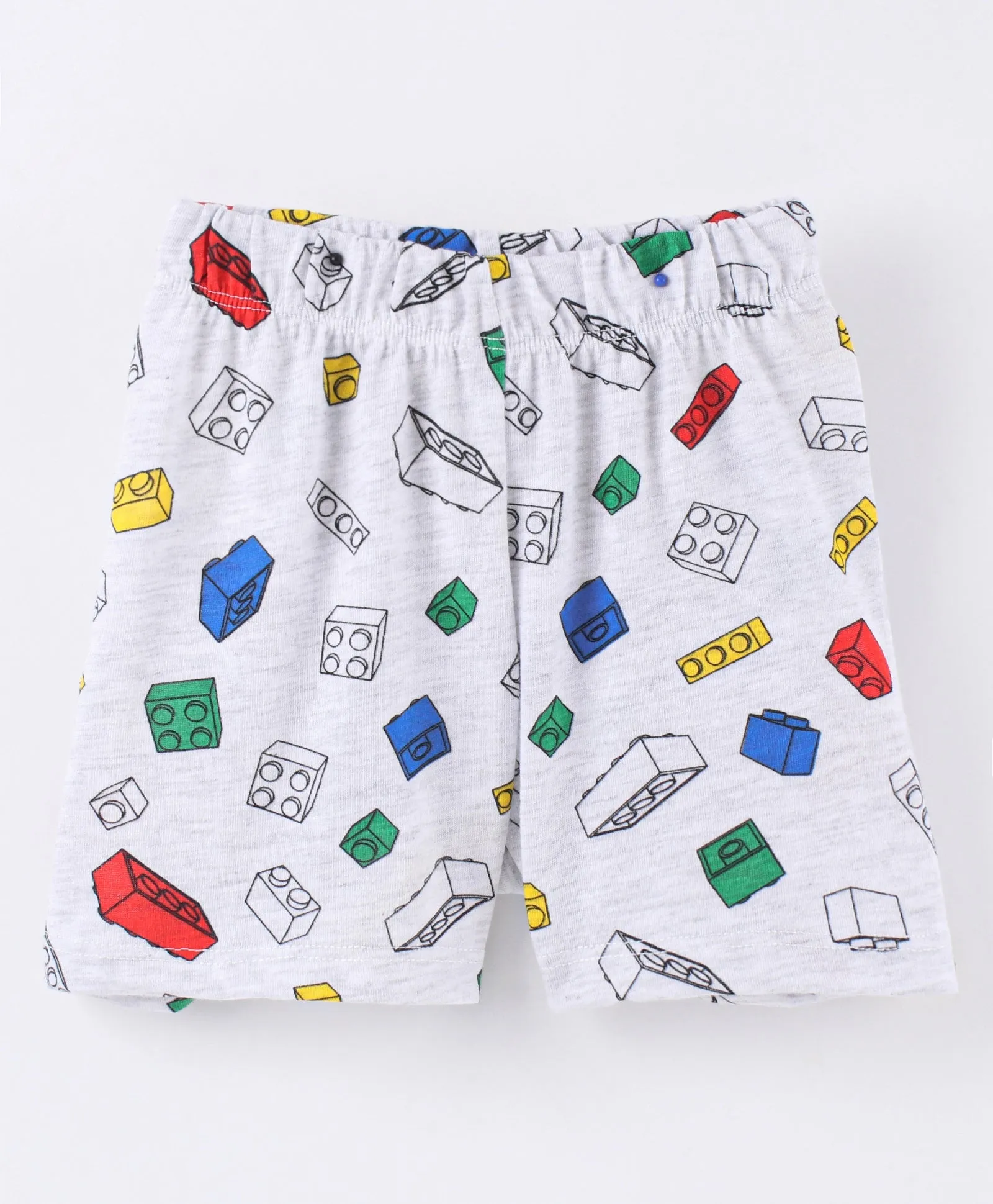 Blocks Printed Tshirt Short Set