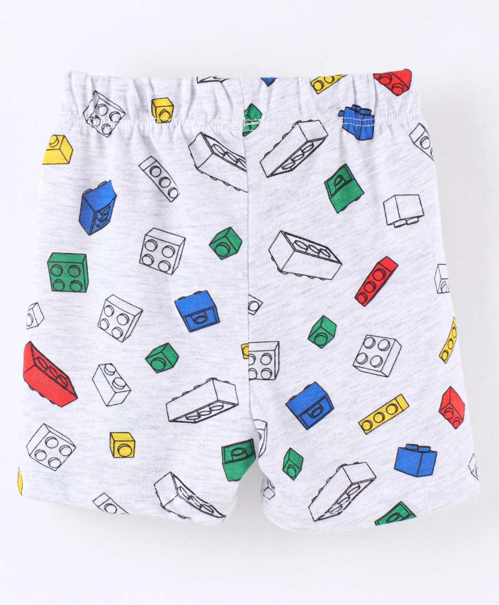 Blocks Printed Tshirt Short Set