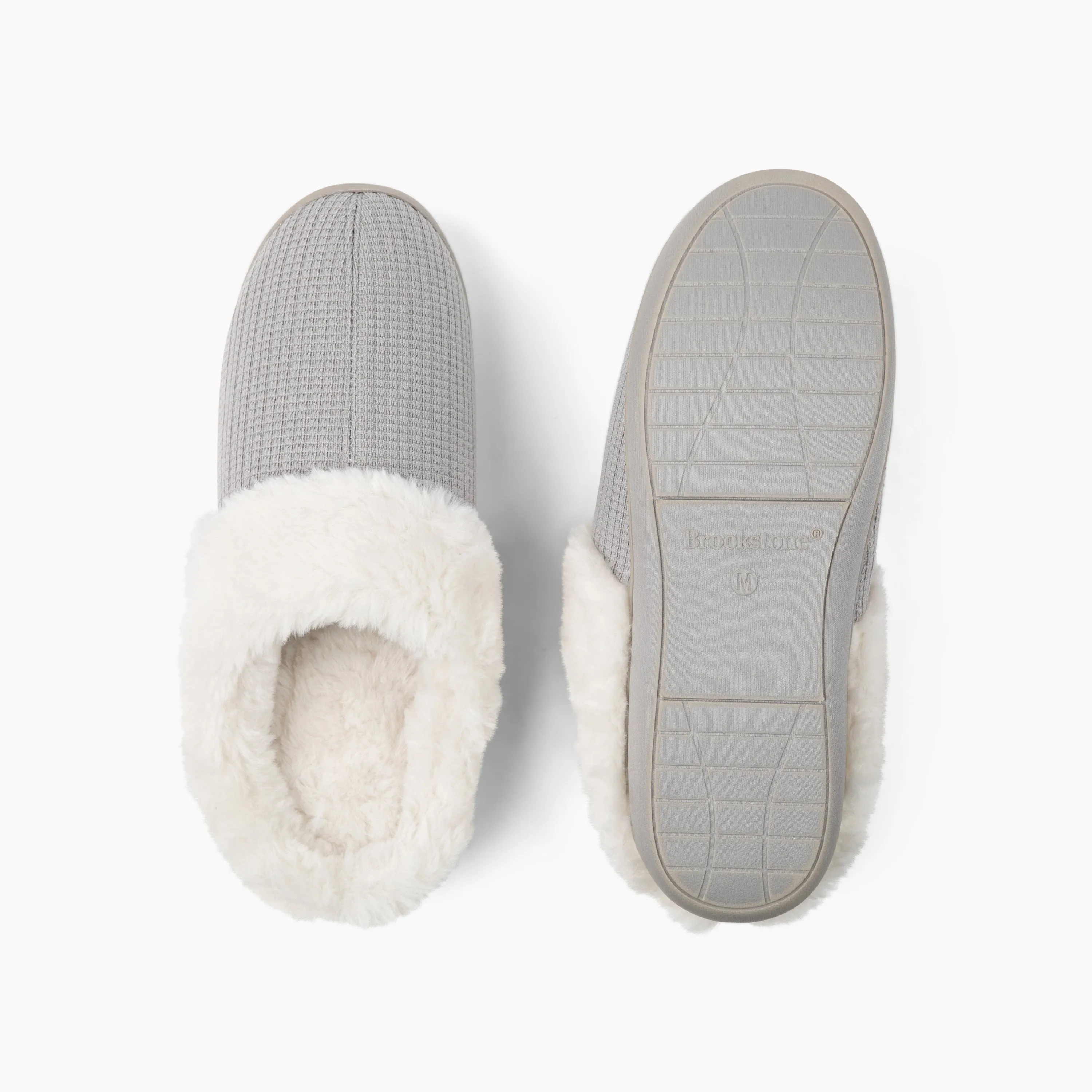 Brookstone Classic Comfort Memory Foam Slippers