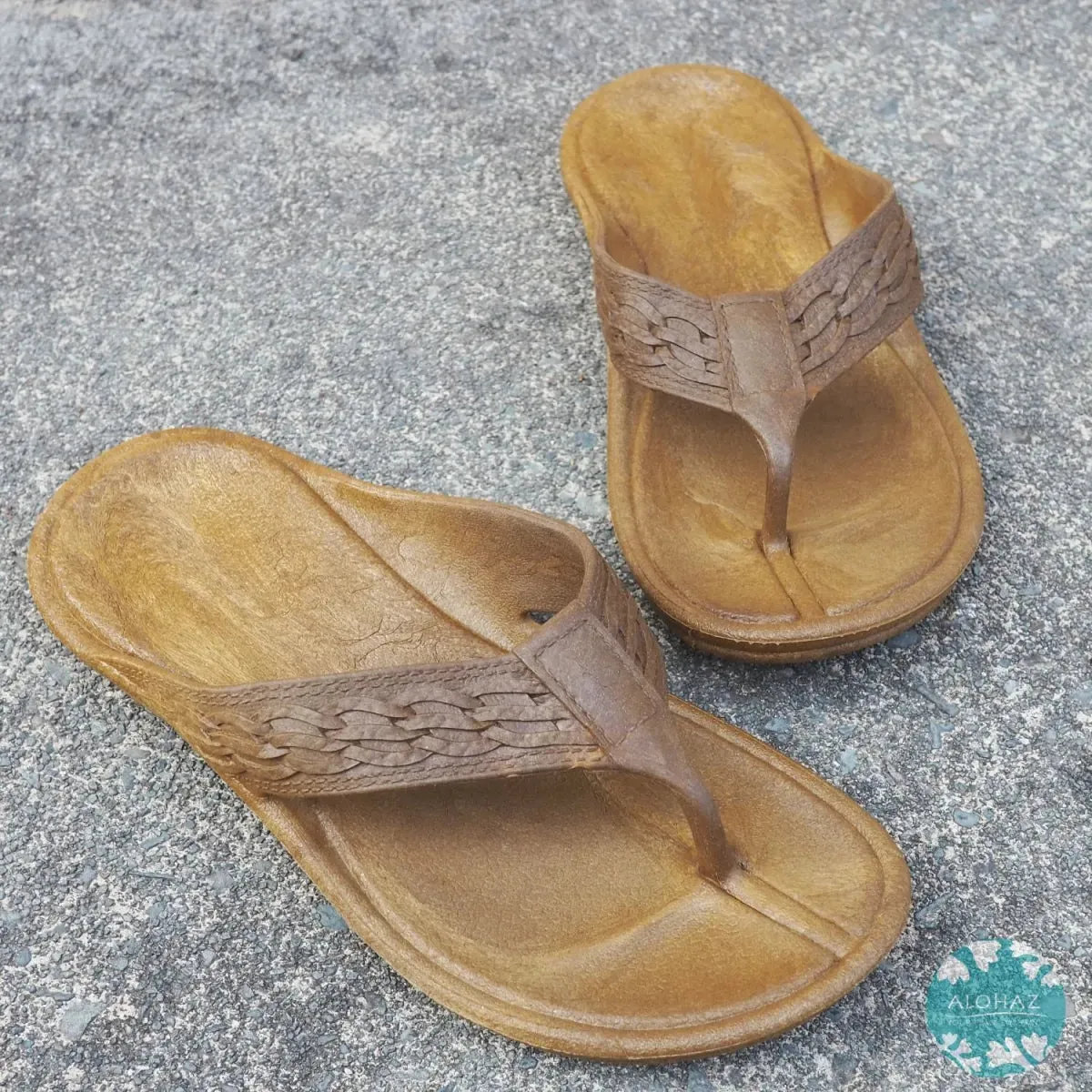 brown shaka™ - pali hawaii thongs