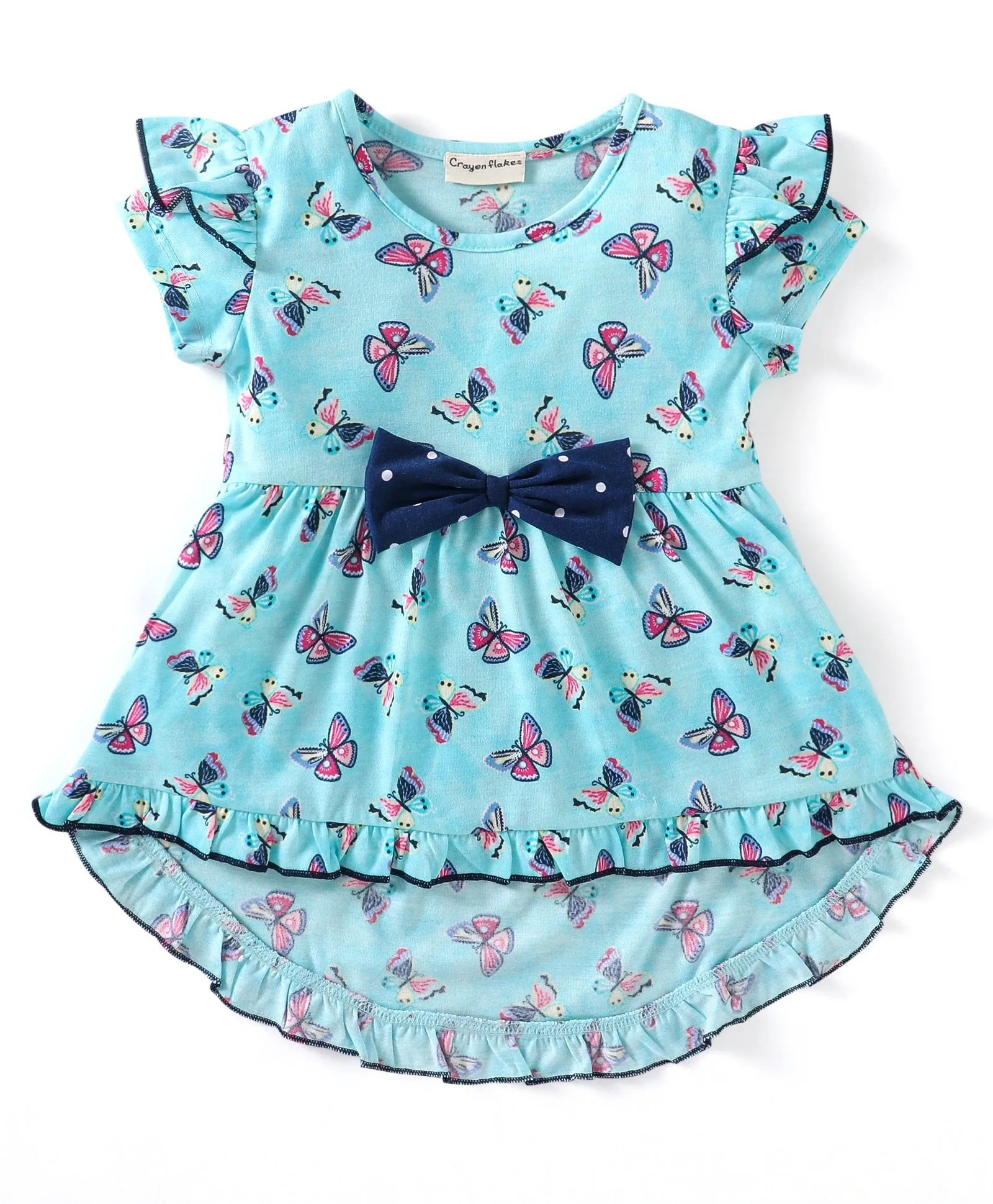 Butterfly Frill with Bow Top Shorts Set