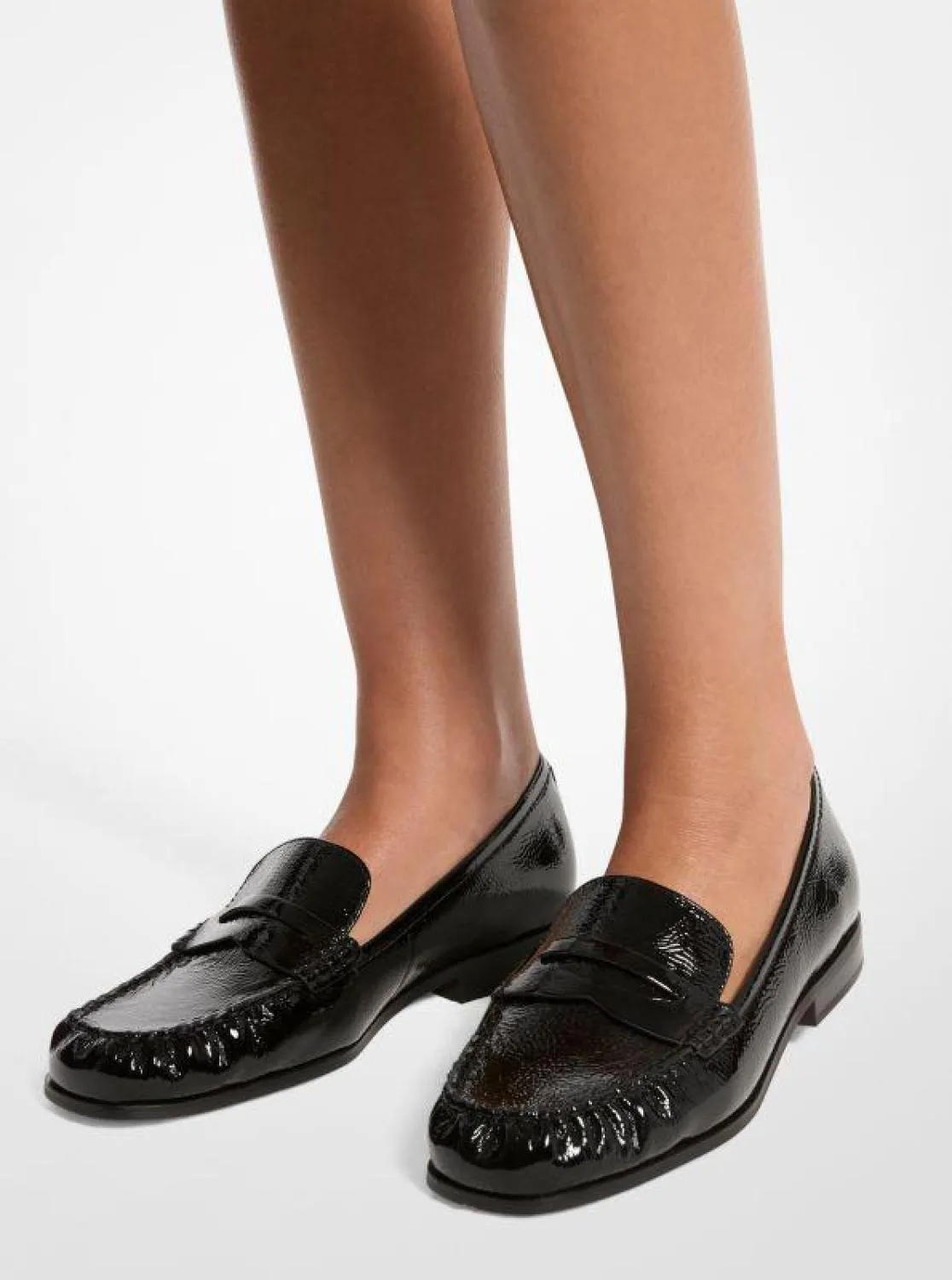 Carlson Crackled Patent Leather Loafer