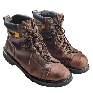 Caterpillar Work Boots Mens 9.5 Wide Steel Toe Rugged Heavy Duty Walking Machine