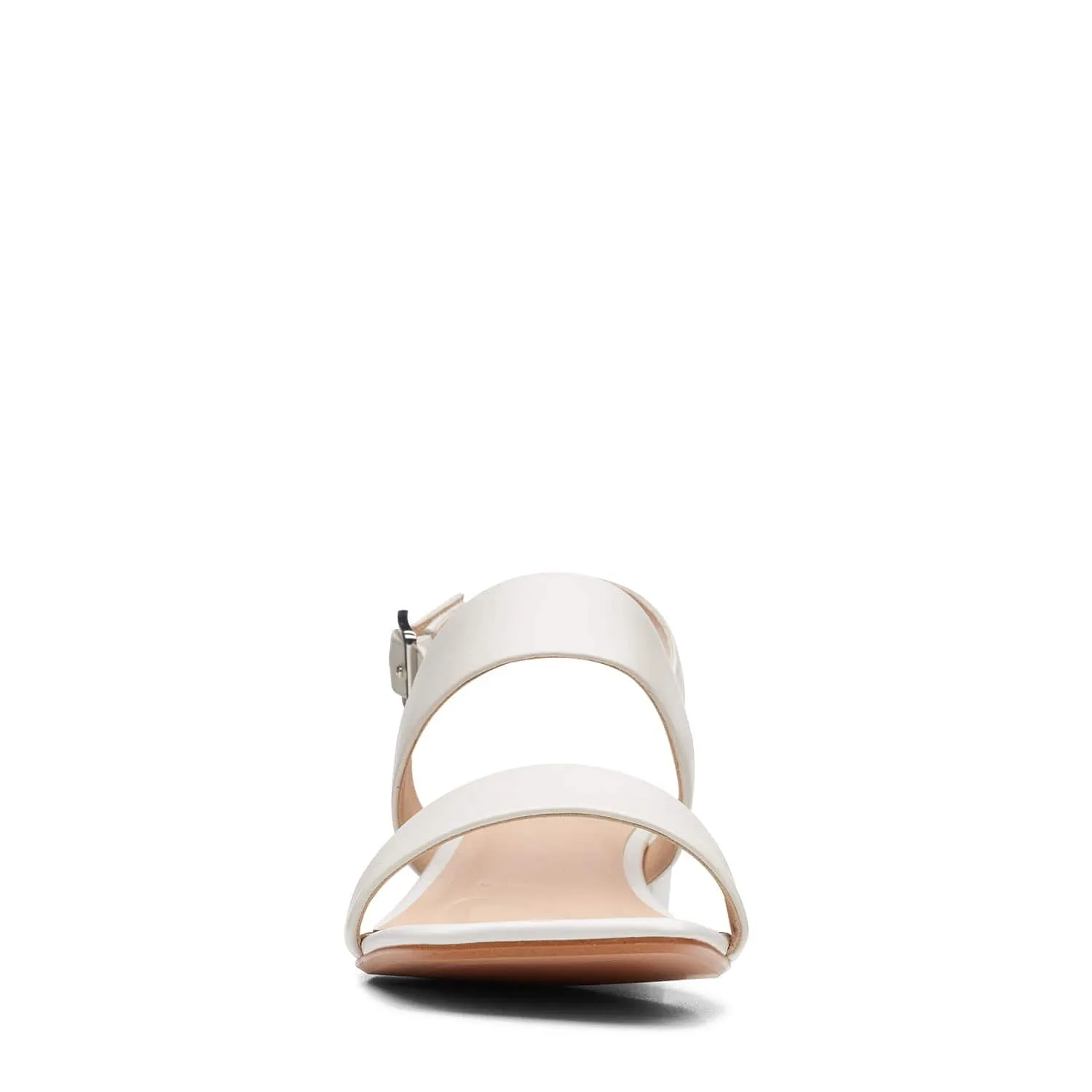 Clarks Seren25 Strap - Sandals - White Leather - 261648945 - E Width (Wide Fit)