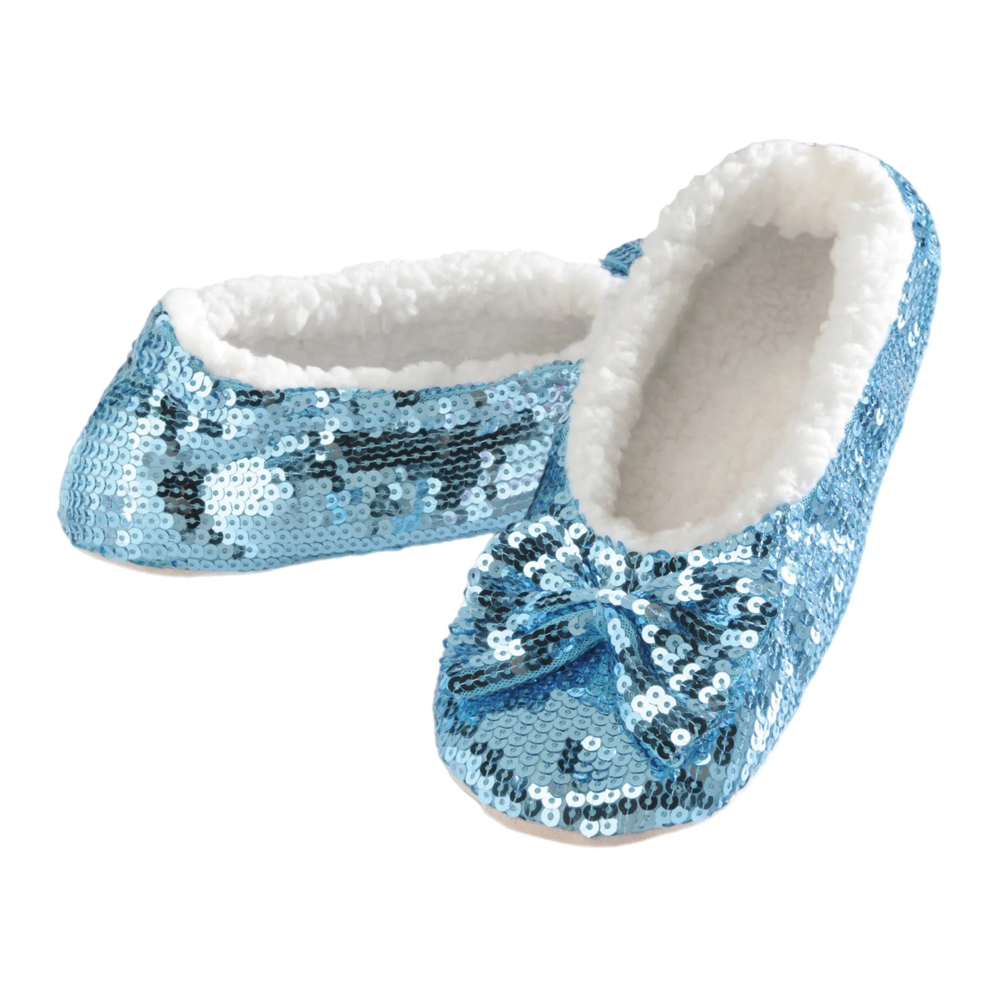 Classic Blue Sequin Slippers  KIDS SIZES