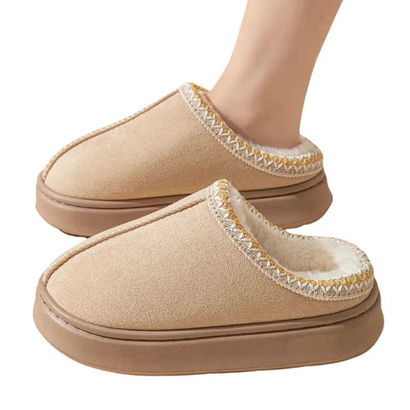 Cozy Faux Fur Lined Winter Slippers