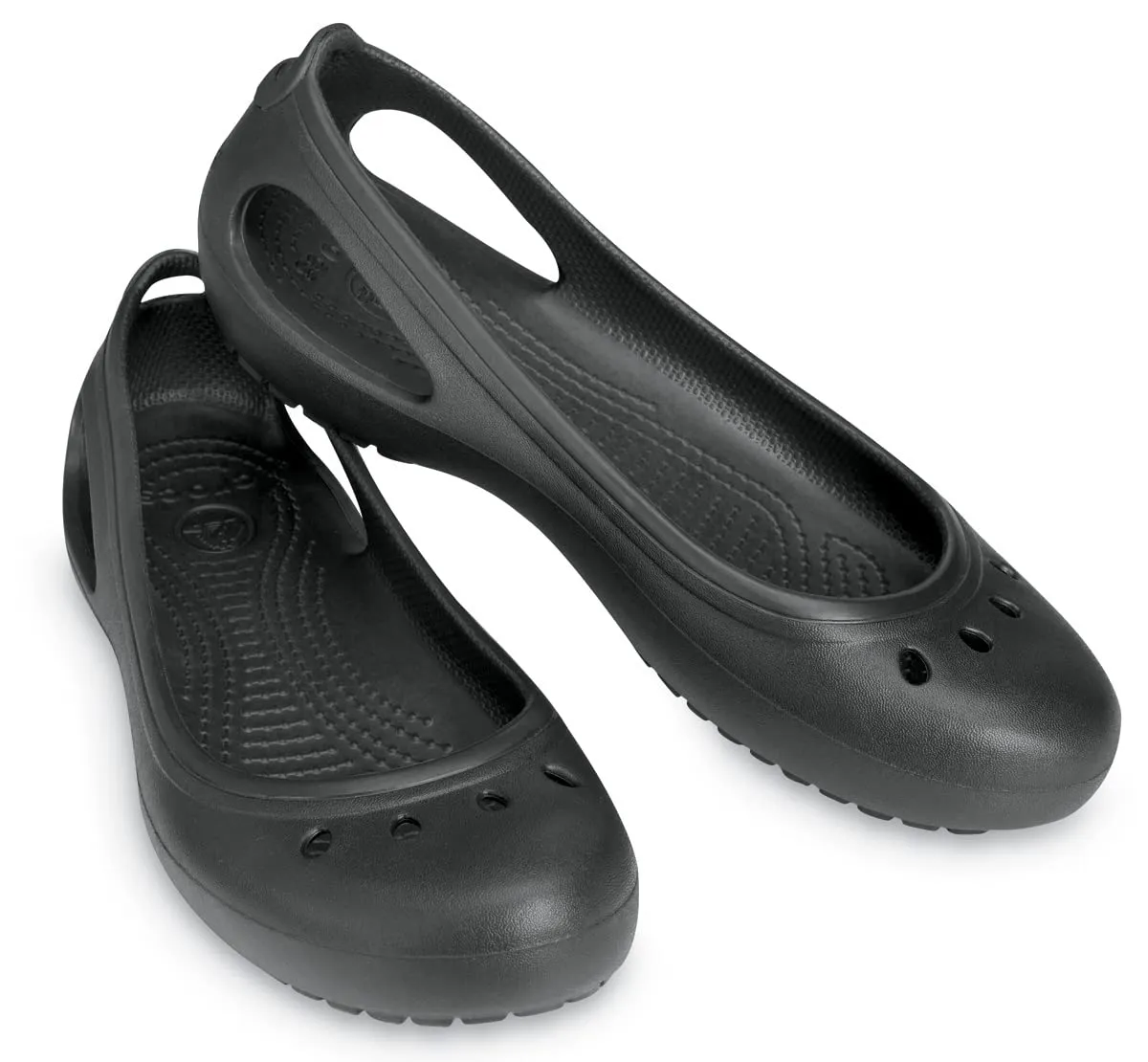 crocs Women's Kadee Black Ballet Flats-7 UK (W9) (11215)