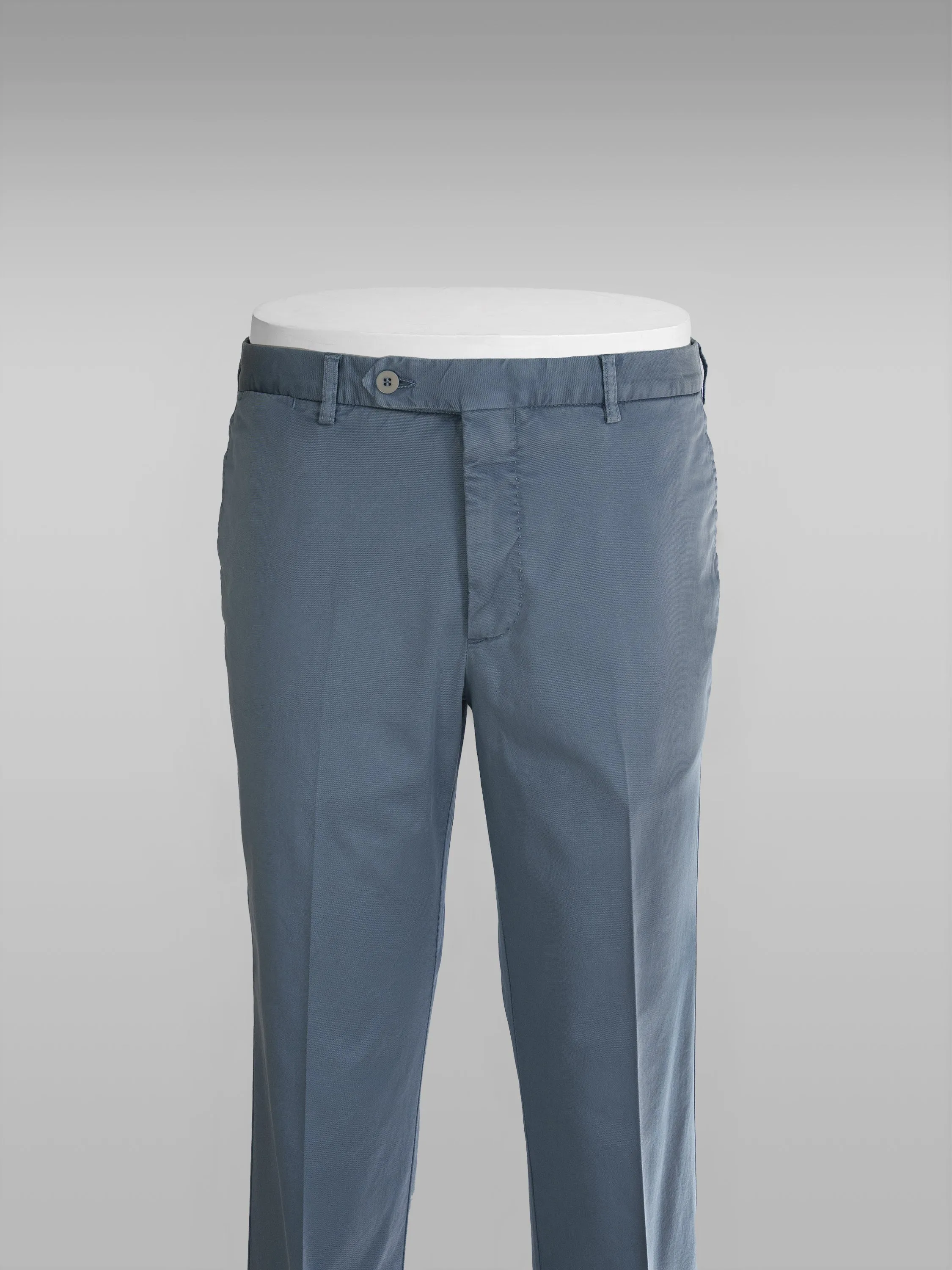 Denim blue cotton supima sport trousers