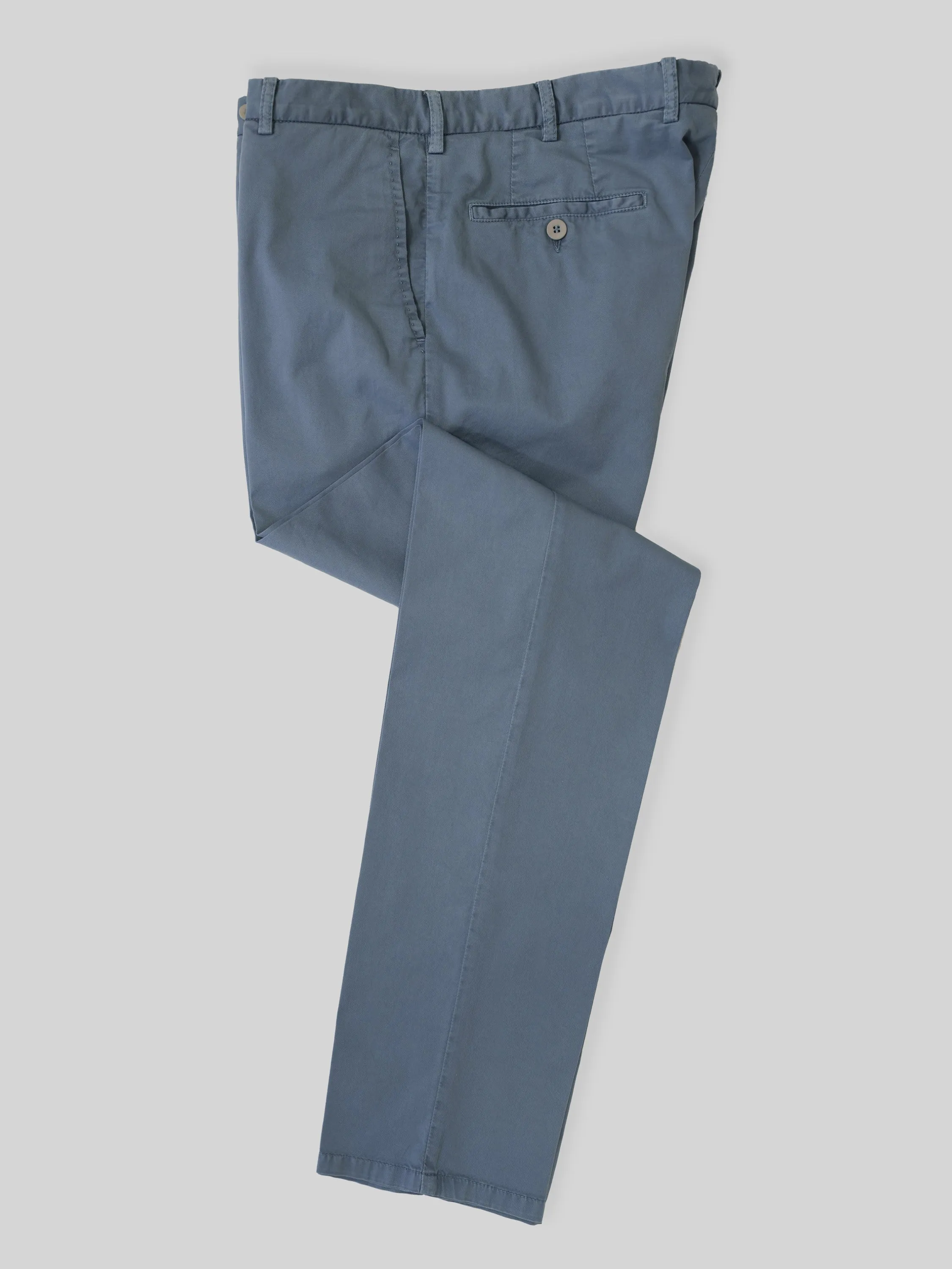 Denim blue cotton supima sport trousers