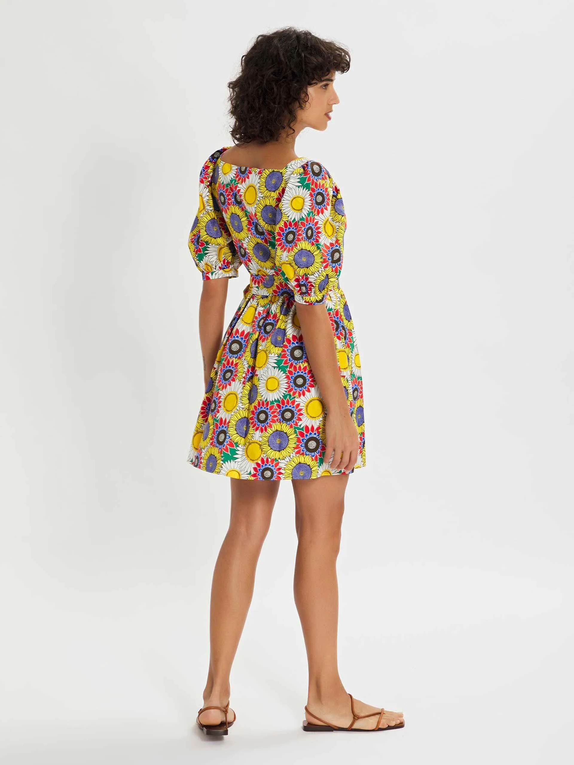 Dominique floral summer mini dress