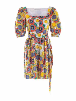 Dominique floral summer mini dress