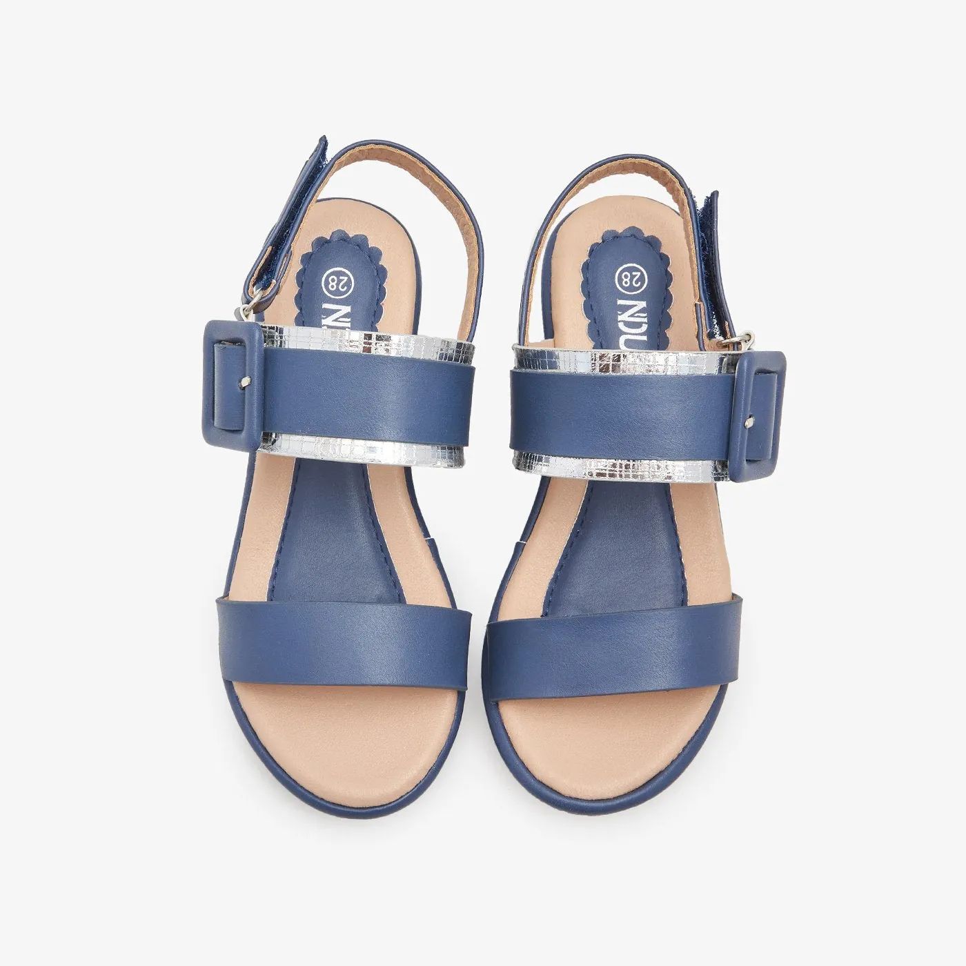 Double Strap Buckled Sandals