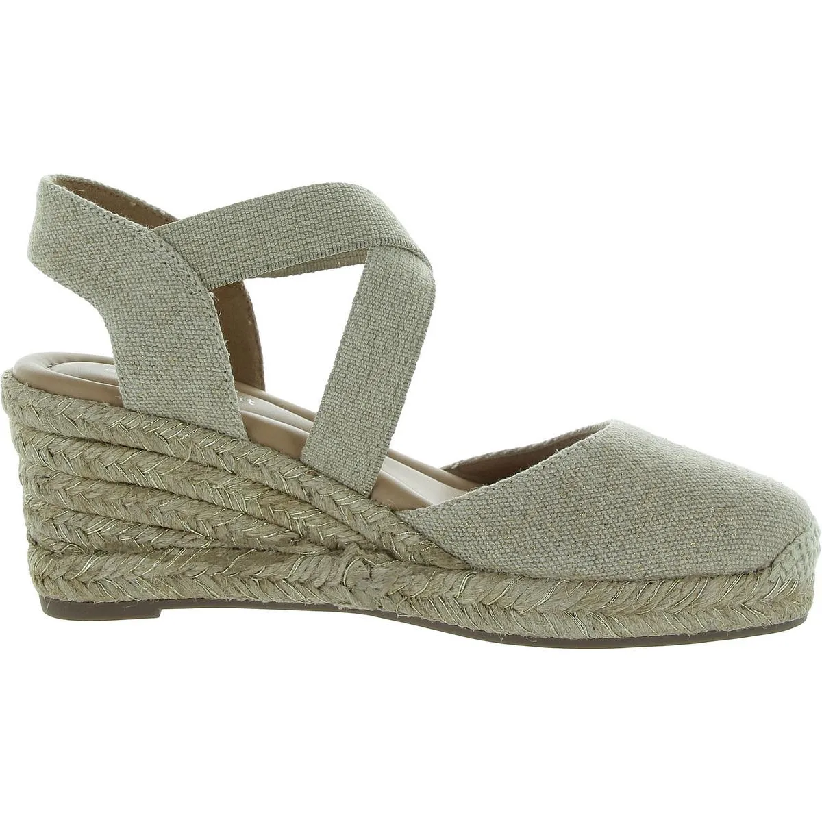 Easy Spirit Womens Meza Slip On Closed Toe Espadrilles