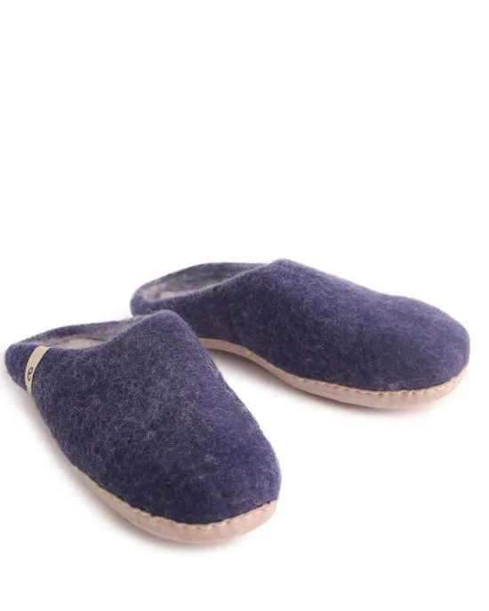 Egos Wool Slippers - Blue