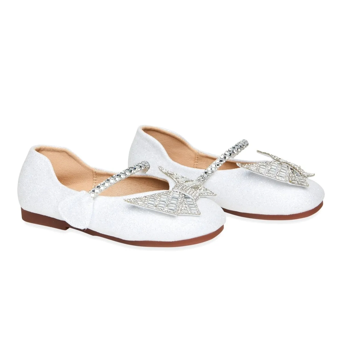 ELLA BUTTERFLY CRYSTAL GLITTER SHOES