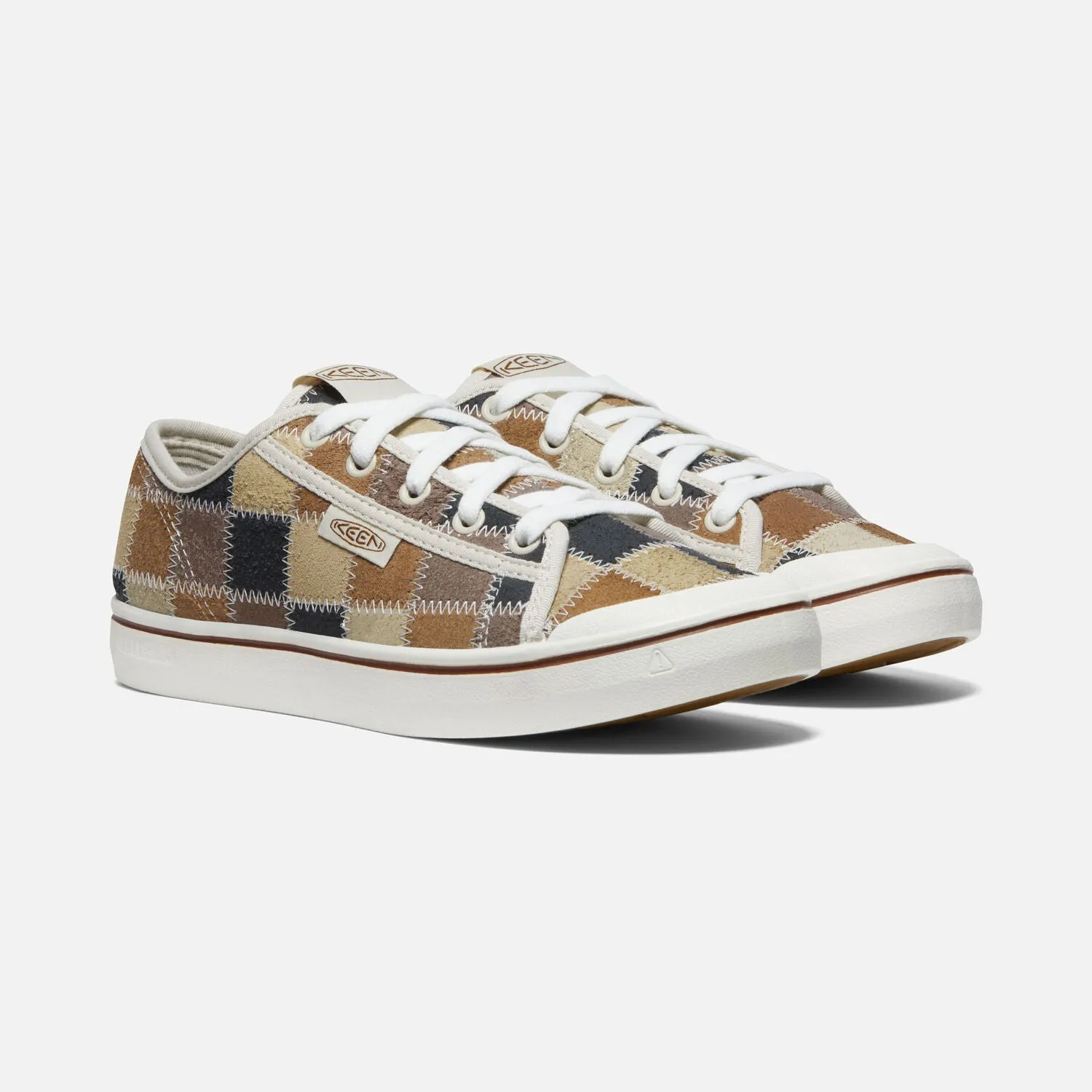 Elsa Harvest Leather Sneaker in Patchwork CLOSEOUTS