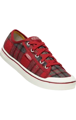 Elsa Sneaker in Red Plaid/Red Dahlia CLOSEOUTS