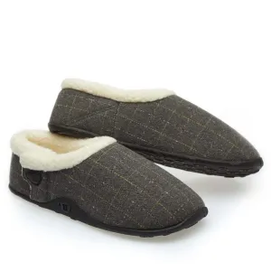 Eric - Grey Check Men's Slippers