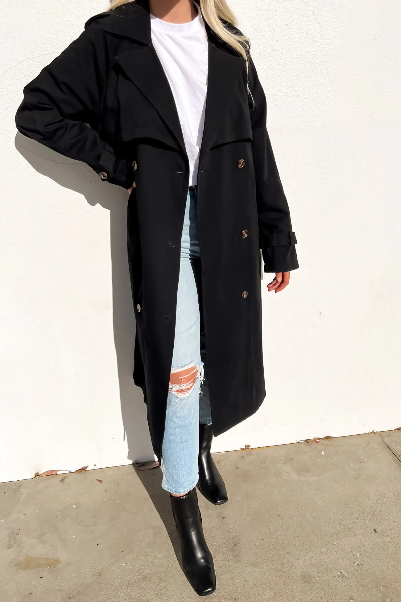 Eve Trench Coat Black