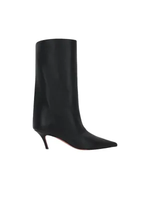 Fiona Leather Mid-Calf Boots