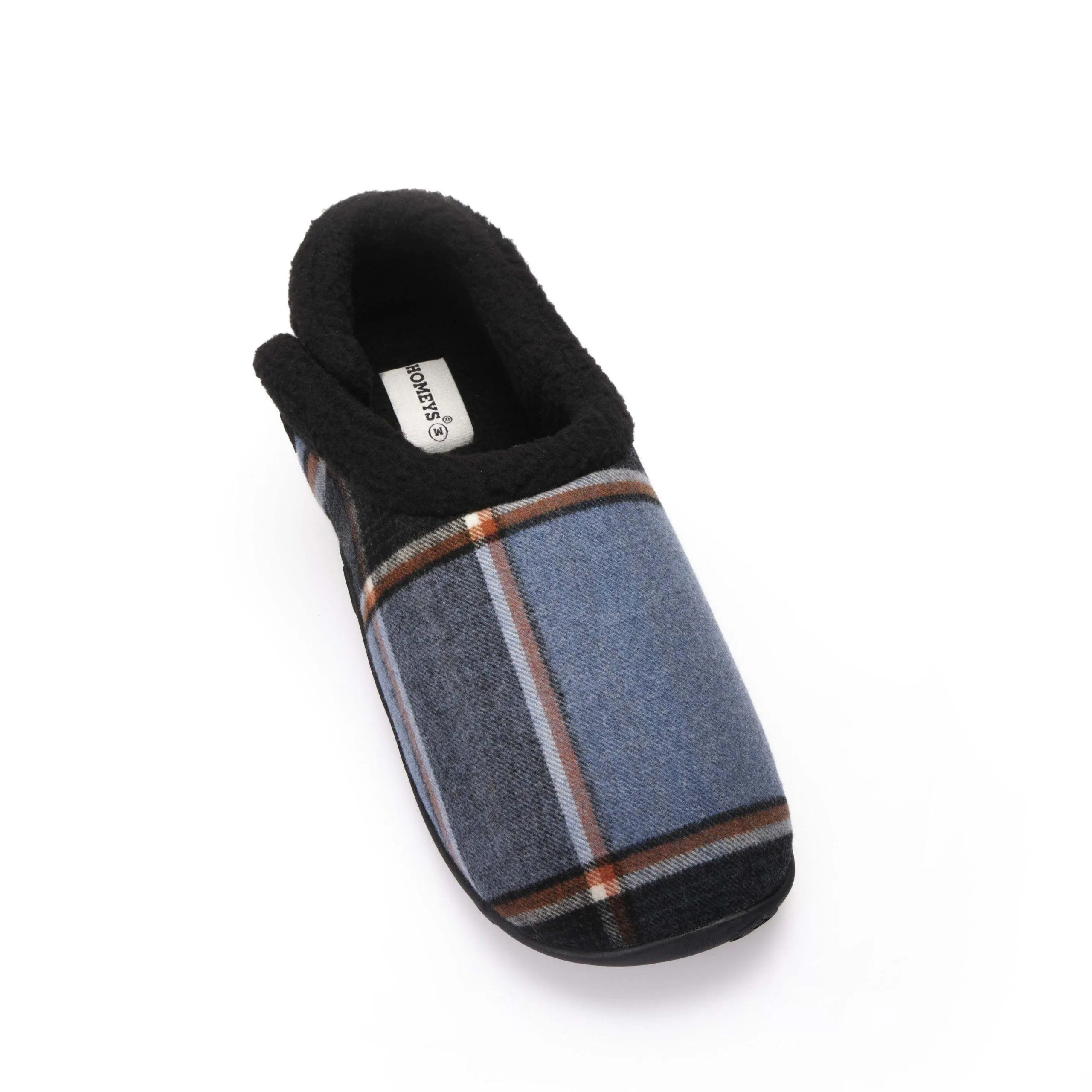 Freddie - Blue Orange Check Men's Slippers