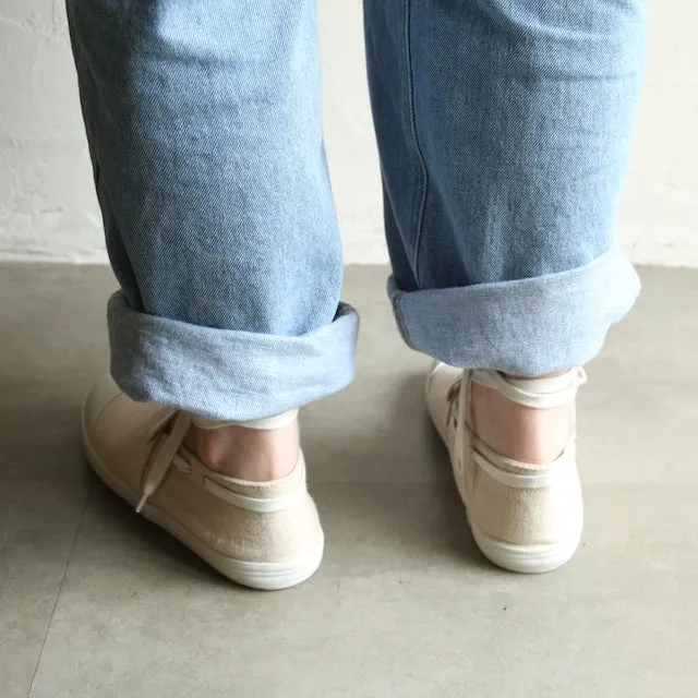 French Military Espadrille - Off White Suede