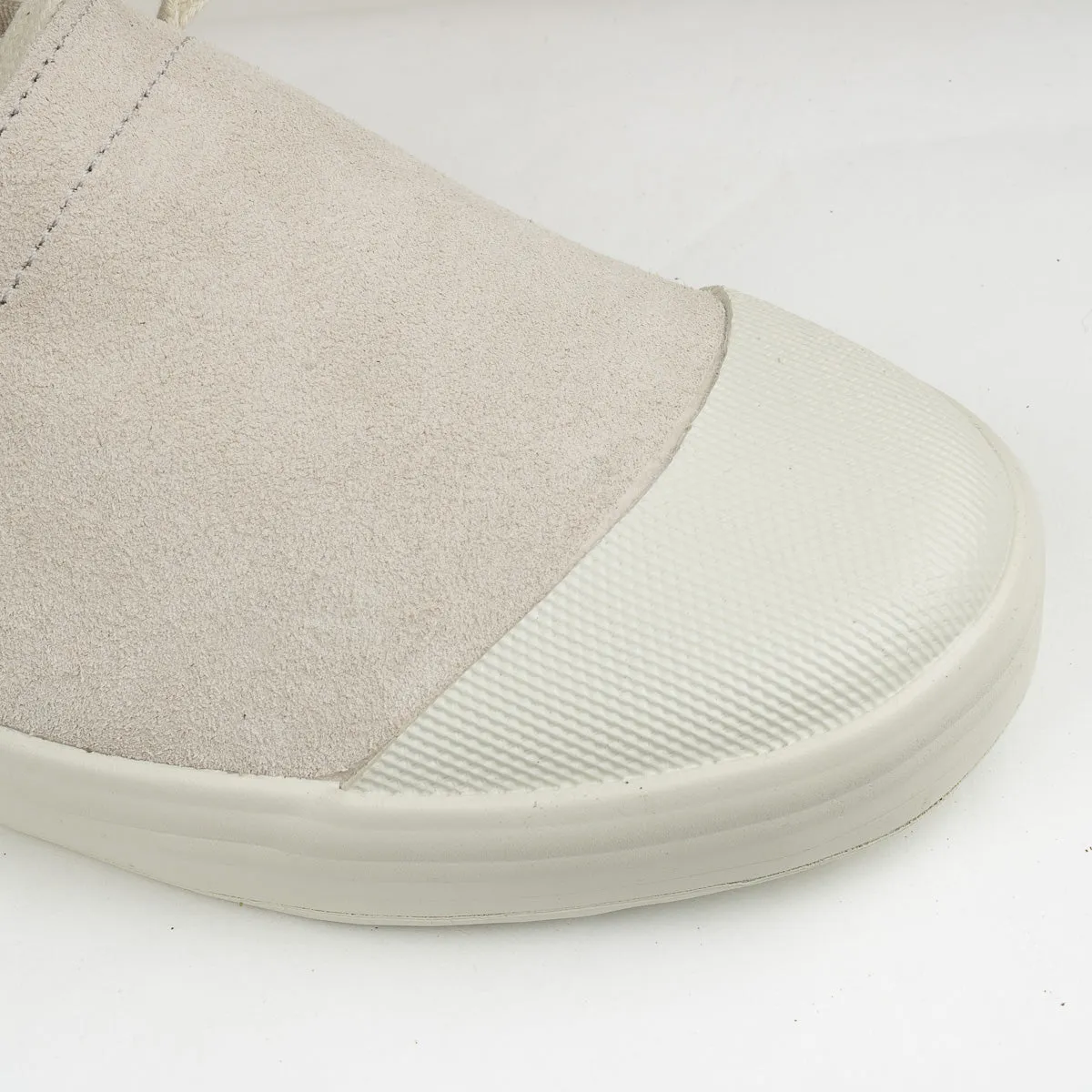 French Military Espadrille - Off White Suede