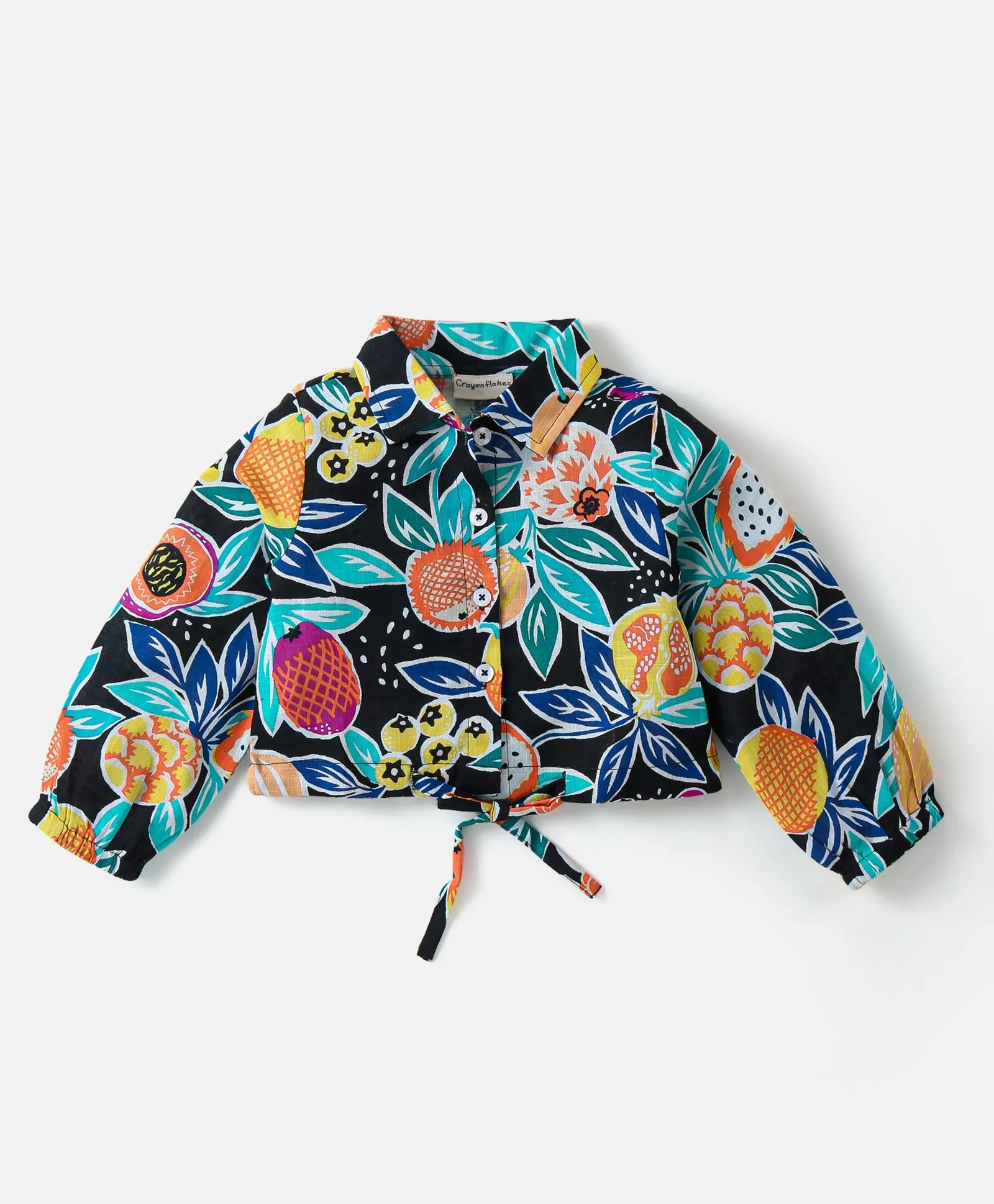 Fruits Printed Shirt Palazzo Co-ord Set