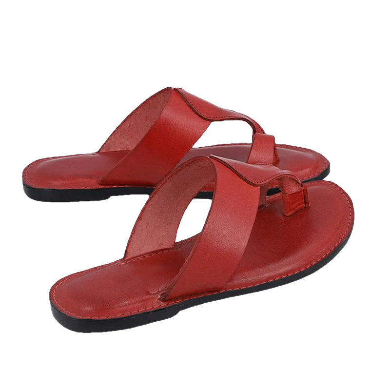 Harper Kolhapuri Flat Leather Women slippers