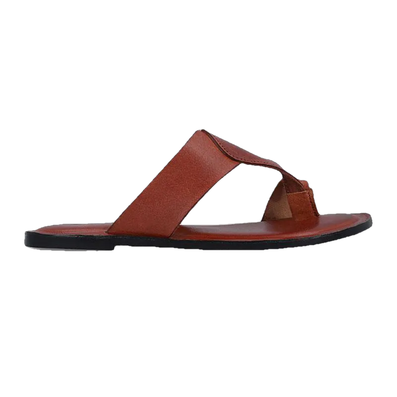 Harper Kolhapuri Flat Leather Women slippers