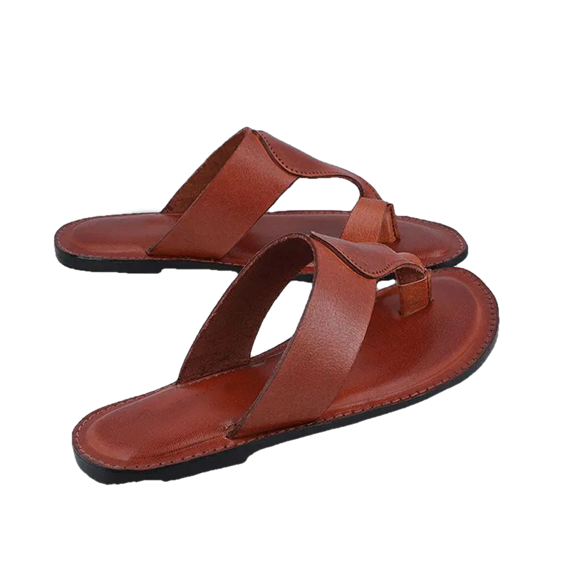 Harper Kolhapuri Flat Leather Women slippers